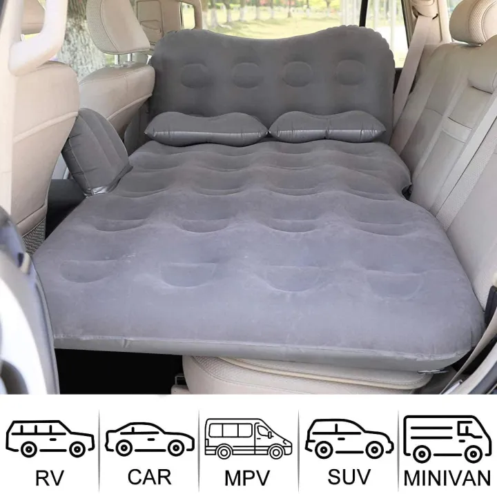 Automatic Built In Air pump Inflatable Car Air Mattress Travel Bed Car ...