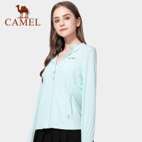 Camel Women S แจ็คเก็ตมีฮู้ด Anti-Ultraviolet น้ำหนักเบา Breathable กลางแจ้งแห้งเร็วครีมกันแดดเสื้อ