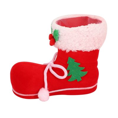 1pcs Gift Candy Christmas Shoes Xmas Decoration Tree Stocking Hanging Bag M