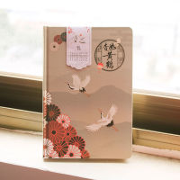 Creative Chinese Style Hand Account Book Crane Hand Account Diary Book Student Notepad Notebook Hardcover Thick Book