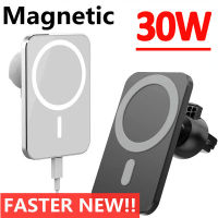 30W Magnetic Wireless Car Charger ที่วางศัพท์สำหรับ 14 13 12 Pro Max X 8 Mini Macsafe Fast Wireless Car Charging Station