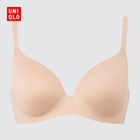 Uniqloความถูกต้องของบราแหวนไร้โลหะสตรีเสื้อชั้นในแบบนุ่ม3D รองรับแบบสามมิติ445381