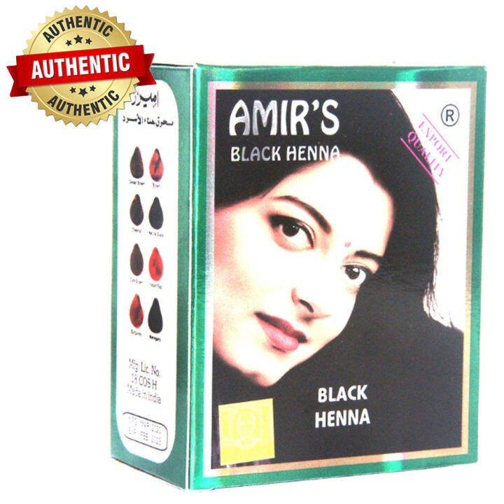 Amir's Hair Color with Natural Henna (Black) Lazada PH