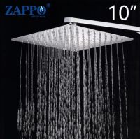 Zappo ฝักบัวอาบน้ำฝักบัวสายฝน Led หัวเหล็กสแตนเลสฝนฝักบัวอาบน้ำเหนือศีรษะหัวฝักบัวบางเฉียบไม่มีฝักบัวอาบน้ำ