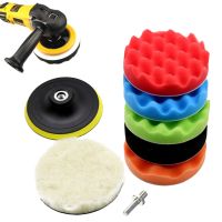 3 Inch Wool Polishing Pad 3 Inch Self Adhesive Wool Sponge Pad Set Sanding Discs With Backing Pad Sponge Wheel Car Detailing For