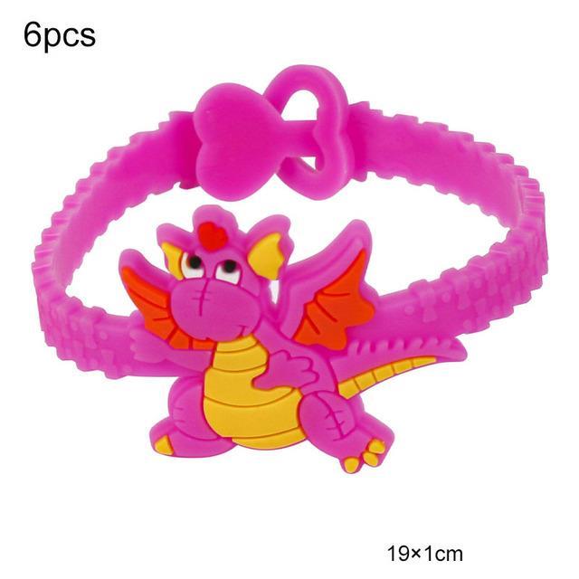 6pcs-childrens-dinosaur-bracelet-cartoon-rubber-bangle-bracelet-baby-shower-birthday-party-decorations-jungle-party-supplies