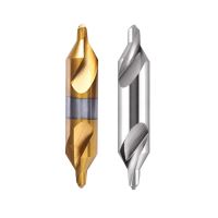 Center drill bit coated titanium spiral groove all ground stainless steel center drill type A positioning fixed point drill set Exterior Mirrors