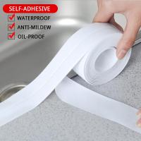 PVC Bathroom Kitchen 3.2m Shower Sink Bath Sealing Strip Tape Caulk Strip Self Adhesive Waterproof Wall Stickers Sink Edge Tapes