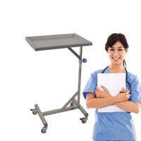 【YF】 QXC-007A Hospital Mayo Table Trolley Tray with Wheels Commercial Moder