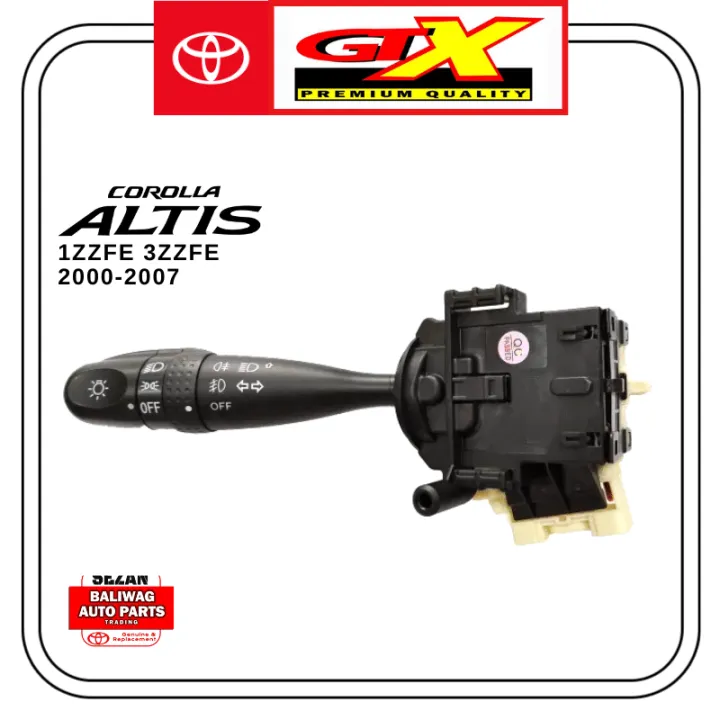 GTX TOYOTA ALTIS COROLLA 20002007 SWITCH ASSEMBLY HEADLAMP DIMMER