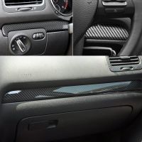 Pervw Golf 6 MK6 GTI 2008-2013 Auto ABS Stold Fibra Di Carbonio Console Centale Pannello Cruscotto Strisce Copertura Trim Accessori