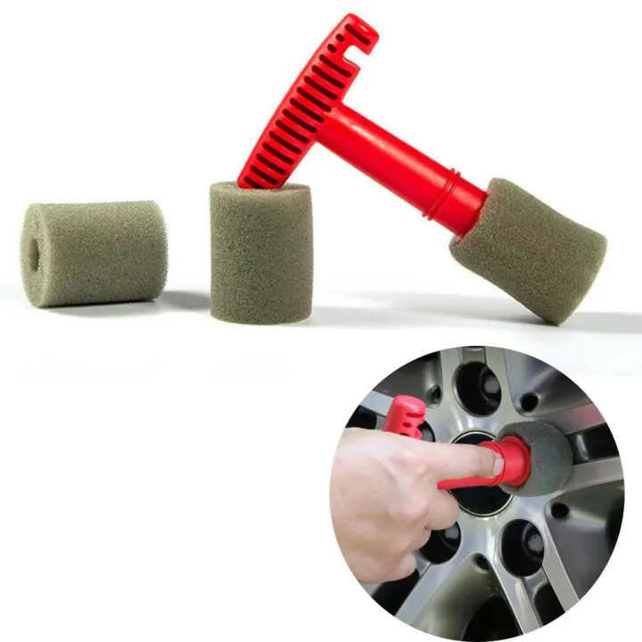 Car Wheel Brush Kit Auto Lug Nut Wheel Screw Clean Detailing Brush Tool