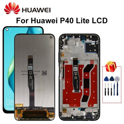 6.4 "สำหรับ Huawei P40 Lite Lcd Nova 6se หน้าจอสัมผัส10หน้าจอสัมผัสอะไหล่สำหรับ Huawei P40 Lite Display