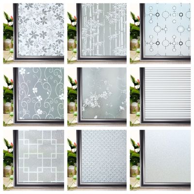 2/3/5Meter Frosted Window Film Privacy Stained Glass Self Adhesive Vinyl Film for Home Insulation Explosion-Proof Window Sticker