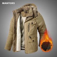 2021 Winter Mens Thicken Warm Jacket Fleece Hood Parkas Men Overcoat 2021 Loose Casual Windproof Parka Men Military Jacket Coat