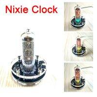 ▩﹍✷ digital Desk Nixie Clock USB Vintage Single FOR IN-8 / IN-8-2 glow tube clock Built in 170v Boost module w/ RGB Backlight