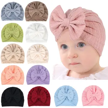 Comprar Newborn Infant Baby Turban Toddler Kids Boy Girl Cotton Blends Hat  Lovely Soft Cute Bow Knot Beanies Baby Gifts