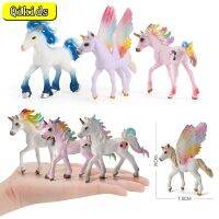 De Brinquedo Cavalo Conto De Fadas Voar Cavalos Modelo Colorido Figuras Ação Mítico Arco-Íris Pegasus Estatuetas Brinquedos Crianças นำเสนอ