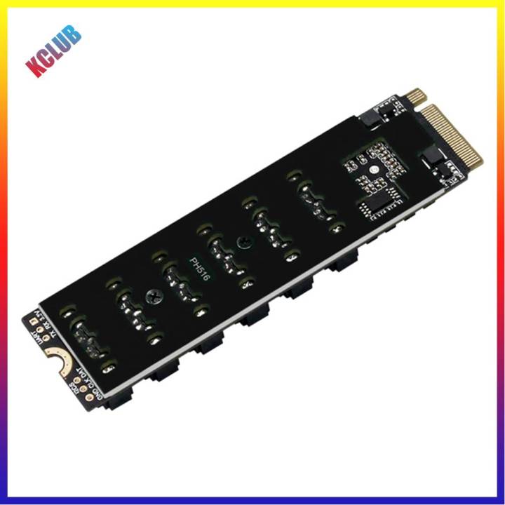 m2-m-eky-pcie3-0กับ-sata6g-เชื่อมต่อกับการ์ดขยายคอมพิวเตอร์ส่วนบุคคล6พอร์ต16000การถ่ายโอนเมกะไบต์-วินาทีการ์ดอะแดปเตอร์เพิ่มความเร็วสำหรับฮาร์ดดิสก์ที่รองรับ-sata