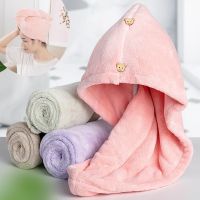 【DT】hot！ Dry Hair Drying Microfiber Womens Accessories Nursing Cap With Buckle Sauna Spa