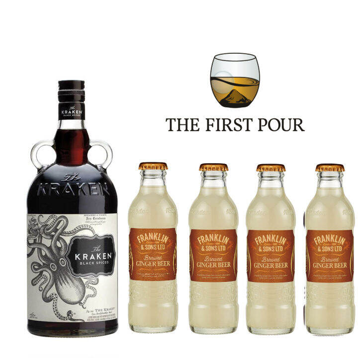 Kraken Spiced Rum + Franklin & Sons Ginger Beer Bundle Lazada Singapore