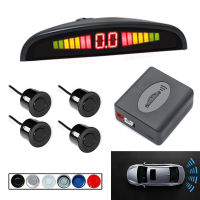 4 Sensors Car Flat Parking Sensor Auto Reverse Back up Detector System with LED Display for Cars M8617