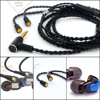 HiFi OCC Audio Cable Microphone Remote Mic For Westone Um Pro Umpro 10 20 30 50 Headphone MMCX Line Wire