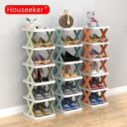 Houseeker Giá Đựng Giày nhiều lớp Giá giày có thể xếp chồng có thể tháo