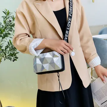 Female Bag Polygonal Small Box Handbag Acrylic Transparent Box Bag