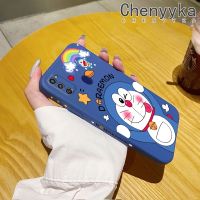 Chenyyka เคส M30s ปลอกสำหรับ Samsung M21แฟชั่นลายเรนโบว์โดราเอมอนเคสโทรศัพท์ดีไซน์ใหม่บางแบบสร้างสรรค์ป้องกันขอบสี่เหลี่ยมเคสนิ่มเคสปลอกซิลิโคนเคสกันกระแทก