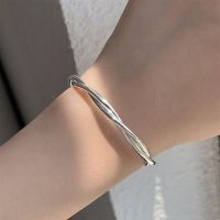 [COD] silver-plated winding open bracelet simple temperament niche design ins cold female