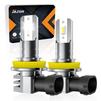 MZGN 2Pcs H11 H8 H9 Mini Led Headlight Bulb Turbo 1:1 Size Csp 6pcs for Car Lamp Fog Lights 9005 9006 DRL 6500K White 12V Bulbs  LEDs  HIDs