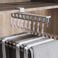 Pants Hanger Space Saving Hangers for Clothes Hangers Pants Rack Scarf Hanger Closet Space Saving Scarf Organizer