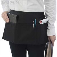 ❖◕ Server Apron Black Waiter Waitress Tip Waist Apron 3 Pocket Restaurant Coffe Dessert Shop Aprons BBQ Cooking Hairdresser Apron