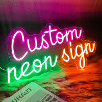 ป้ายนีออนส่วนบุคคล Custom Led Night Light NeonRoom Decor ตกแต่งผนังห้องนอนงานแต่งงาน Gaming Signboard