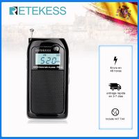 RETEKESS PR12 FM AM Radio Mini Pocket USB Tuning Mp3 Portable Receiver Digital Stereo Support TF Card Rechargeable For Jogging