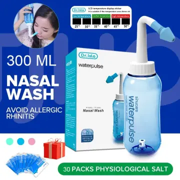 Waterpulse Sinus Care Nasal Rinse Bottle 300ml & Salt, For Adults &  Children