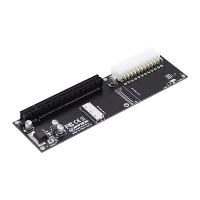 【YF】 8x Oculink SFF-8612 8611 to PCIE PCI-Express 16x Adapter for Mainboard Graphics Card with ATX 24pin Power Port