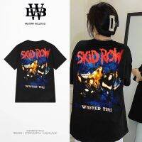 2023 NewRock Bands Skid Row Black T Cotton Roundneck Shirt For Men Tops