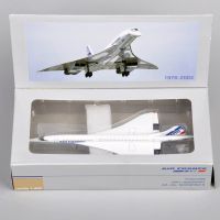 1:400 Diecast เครื่องบินจำลอง Concorde อากาศฝรั่งเศส1976-2003อัลลอยสายการบินสำหรับเด็กสะสมที่จัดแสดงของเล่นเครื่องบินชุดก่อสร้าง