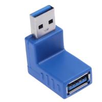 【Quality】 10ชิ้น/ล็อตแนวตั้ง90องศาที่เป็นมุมลงด้านซ้ายขึ้นขวา USB 3.0ตัวผู้-ตัวเมียอะแดปเตอร์ตัวเชื่อมต่อแบบต่างๆ