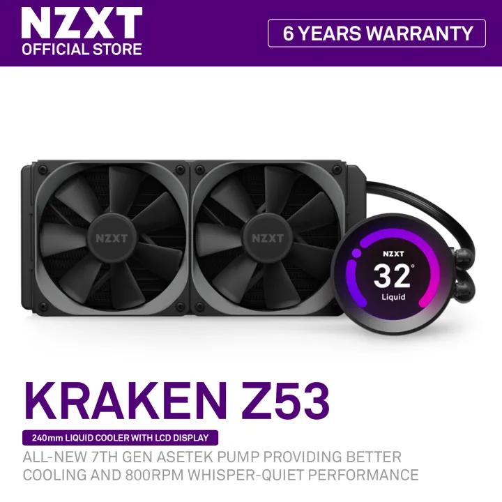 Nzxt Kraken Z53 240mm Aio Liquid Cooler With Rgb Lazada Singapore