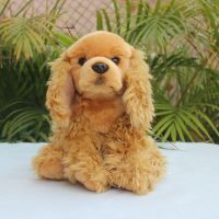 27เซนติเมตรภาษาอังกฤษ C Ocker Spaniel ความจงรักภักดีสูงอะนิเมะน่ารัก Plushie สุนัขของเล่นตุ๊กตาเหมือนจริงสัตว์จำลองยัดตุ๊กตาของเล่นของขวัญ