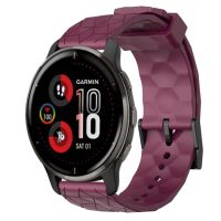 Sunsky Smart Store】สำหรับสายนาฬิกาข้อมือซิลิโคนสีทึบลายฟุตบอล Garmin Venu 2 Plus 20มม.