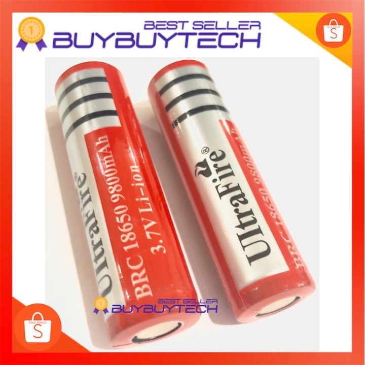 buybuytech-9900mah-ถ่านชาร์จ-แท่นชาร์ต-ถ่านชาร์ต-18650-ultrafire-3-7v-9900mah