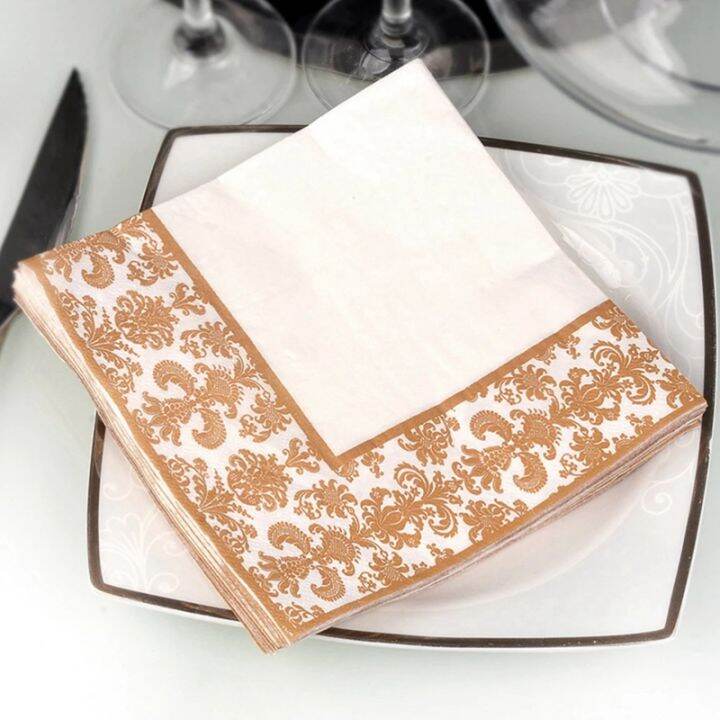 100pcs-gold-printing-disposable-napkin-tissue-paper-printed-napkins-for-restaurant-and-hotel-golden-white