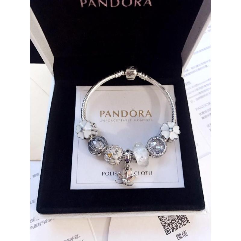 Original Pandora_bracelet_Combinationสดและน่ารักLoveสร้อยข้อมือผู้หญิงหนึ่งปีชุดของขวัญสำหรับผู้หญิง/แฟน/แม่ภรรยาของขวัญ