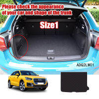 รถ Trunk Storage Pads หนังสำหรับ Audi Q2 Q2L 2017 2018 2019 2020 2021 Cargo ถาดด้านหลังกันน้ำชั้นอุปกรณ์เสริม