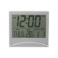 【YF】❅  Folding Digital Alarm Calendar Thermometer Desk Bedroom Clocks