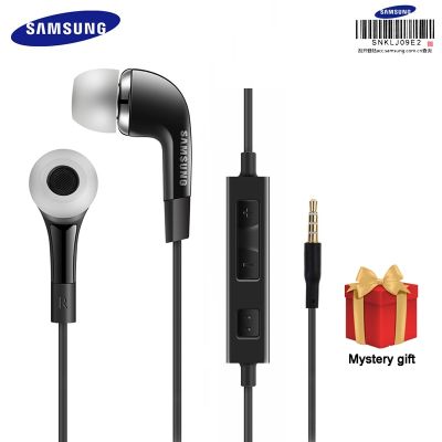 หูฟัง Ehs64 Samsung หูฟังอินเอียร์หูฟังแบบมีสายพร้อมลำโพง3.5มม. สำหรับไมโครโฟน Galaxy สีดำสีขาว